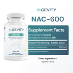 Pure N-Acetyl Cysteine (NAC)  Zero Fillers- 600 mg