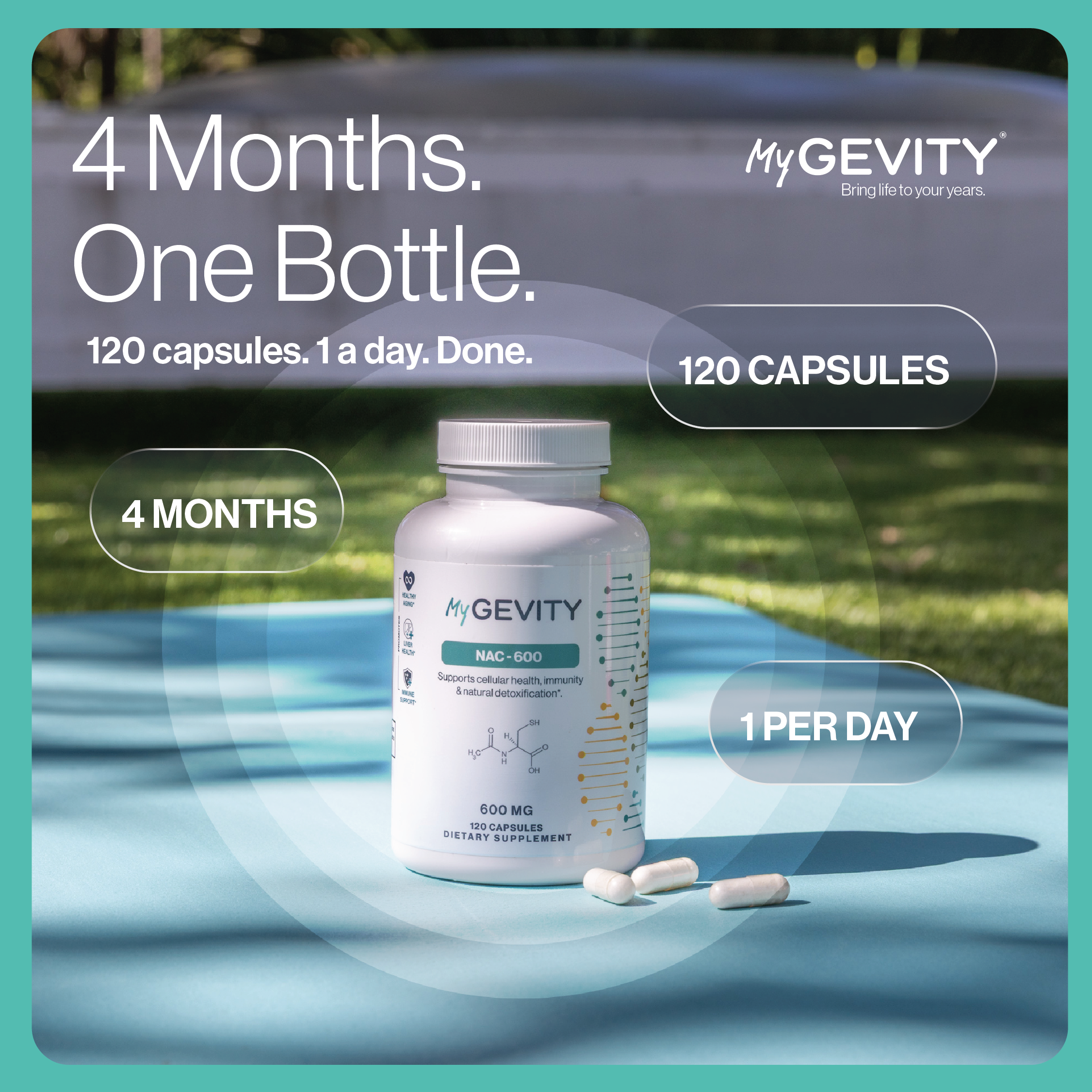 Pure N-Acetyl Cysteine (NAC)  Zero Fillers- 600 mg