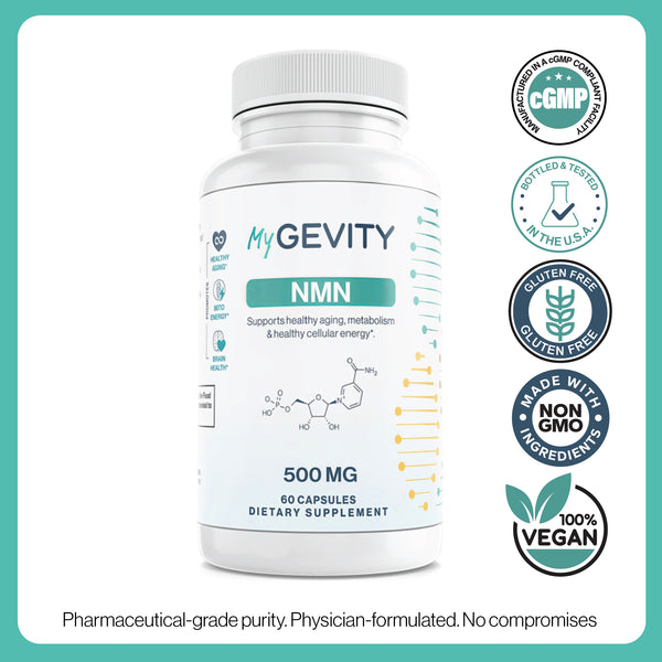 NMN 500 | NAD⁺ Support & Cellular Energy Supplement | MyGevity