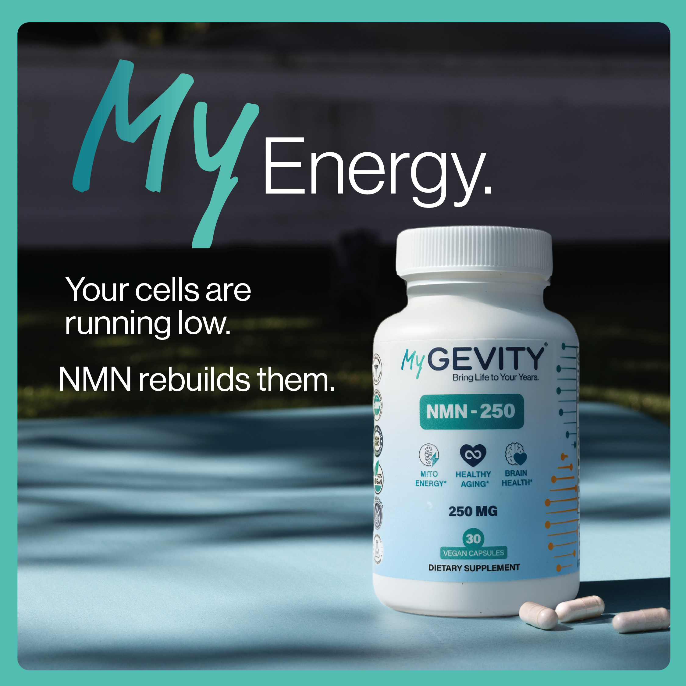 NMN 250: Restore the NAD⁺ You Lose With Age